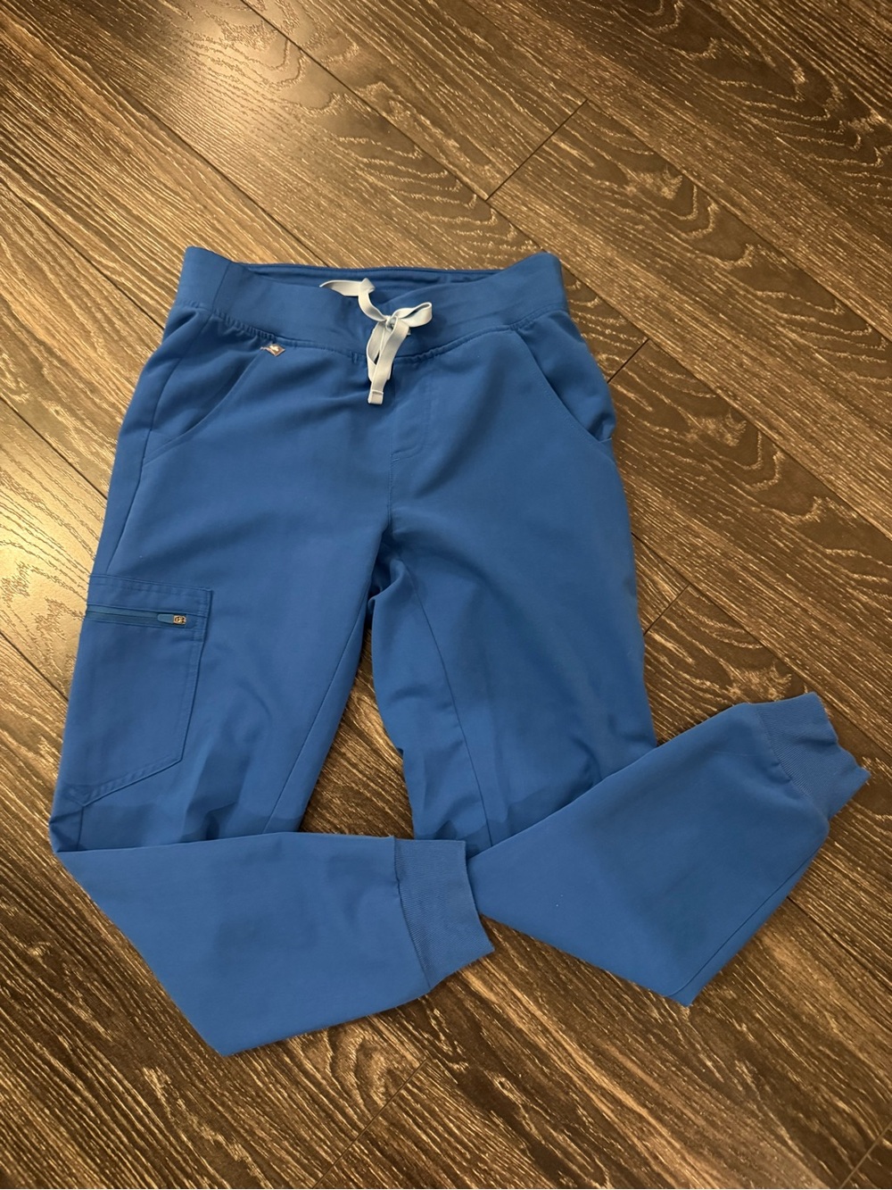 Figs blue scrub pants- Joggers [PETITE]